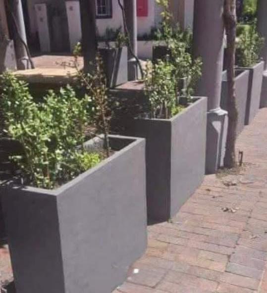 Skinny Large Rectangular Concrete Planter Box