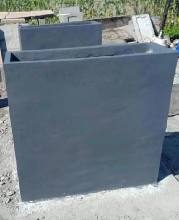 Very Large Rectangular Concrete Planter Box