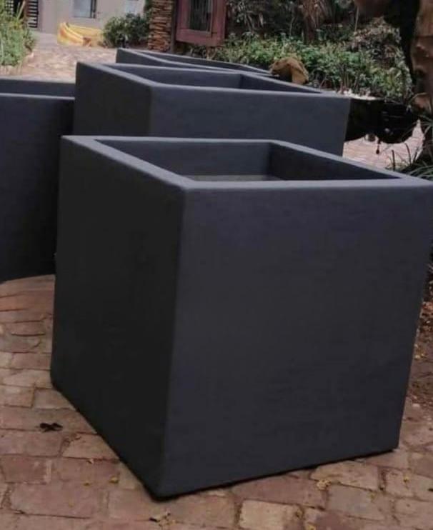Large Square Concrete Planter Box