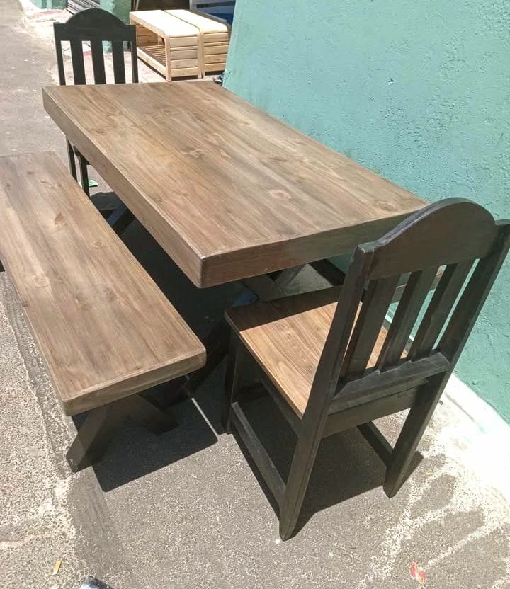 12-Seater Dining Table with Benches