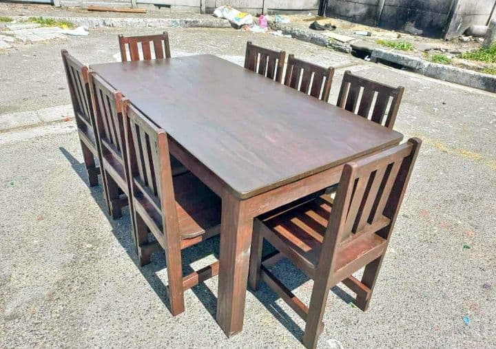 12-Seater Dining Table with Benches