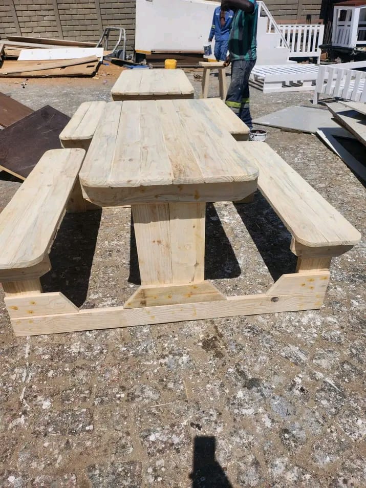 12-Seater Dining Table with Benches