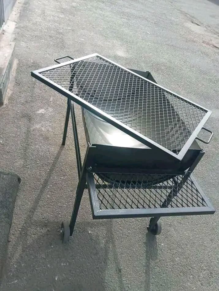 Portable Steel Braai with Grid