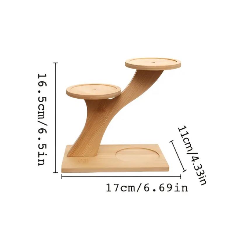 Bamboo Small Pot Plant Stand (2-Tier)