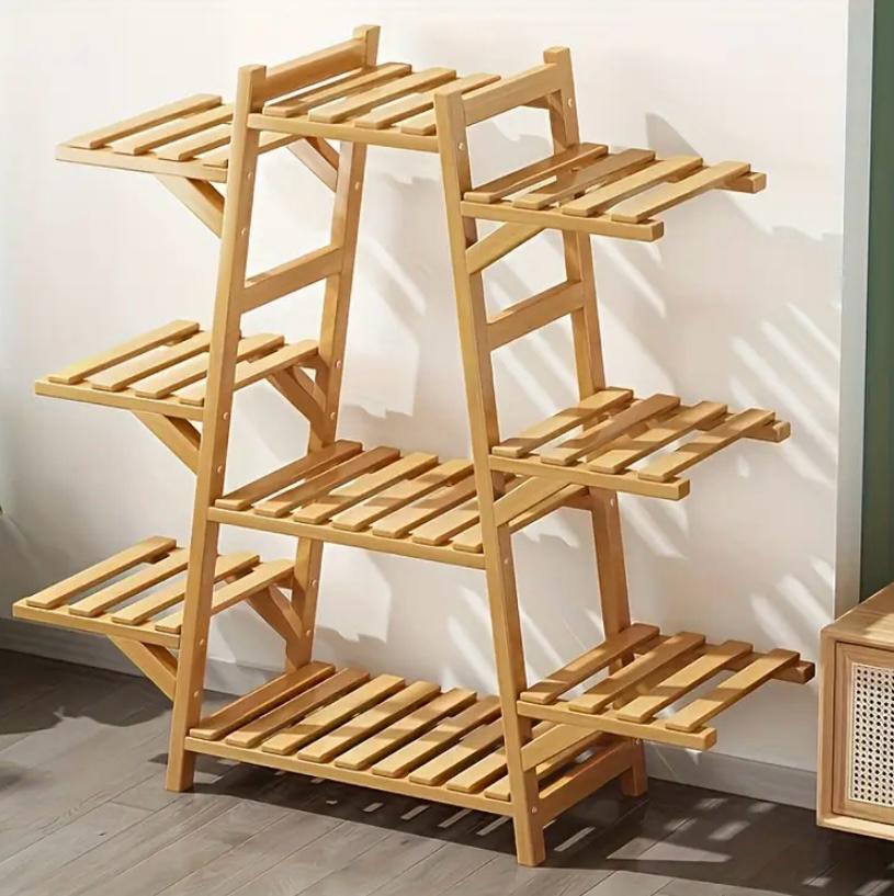 Bamboo Multilayer pot plant stand
