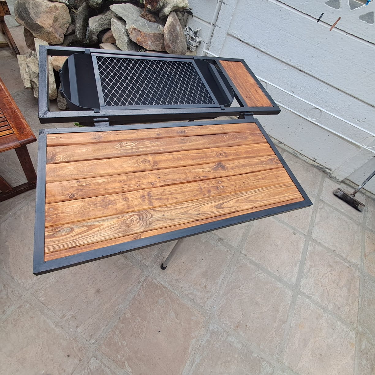 Tabletop Braai (Steel & Wood)