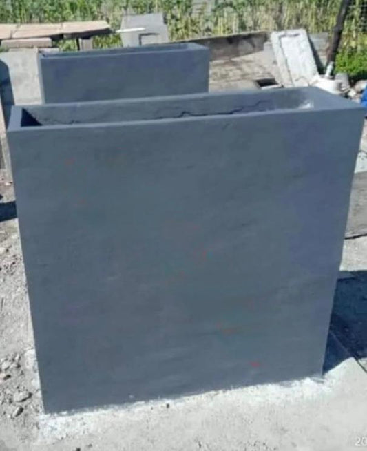 Very Large Rectangular Concrete Planter Box