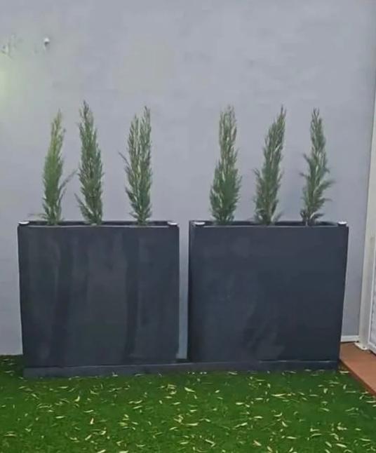 Large Rectangular Concrete Planter Box